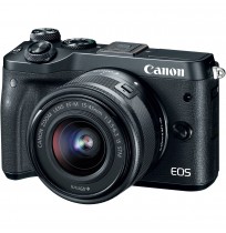  EOS M6 Mirrorless Digital Camera with 15-45mm Lens (Black)