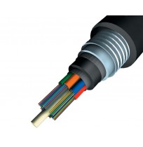 Fiber Optic Cable Double Jacket Armoured Direct Buried G652D 4c