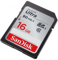  SANDISK Ultra SDHC 16GB C10, R 80MB/s [SDSDUNC-016G-GN6IN]