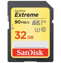  SANDISK Extreme SDHC Memory Card 32 GB [SDSDXVE-032G-GNCIN] - Hitam