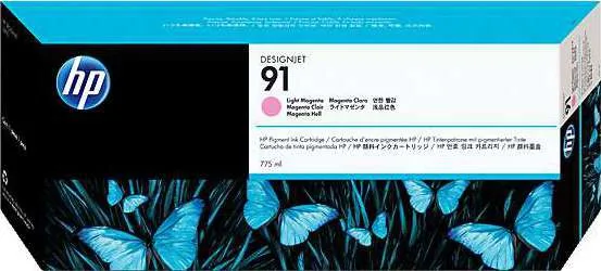 HP 91 Pigment 775-ml Light Magenta Ink Cartridge [C9471A]
