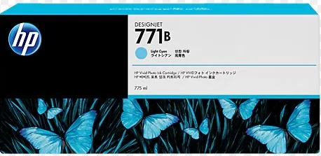 HP 771B 775 ml Light Cyan Ink Cartridge [B6Y04A]