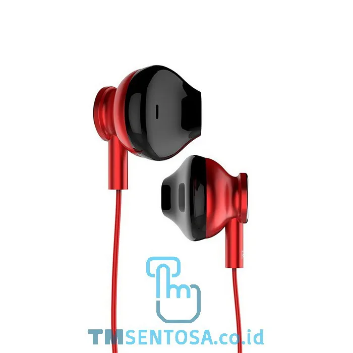 HI-FI EARPHONES METAL SOUNDPLUS RM3 - RED