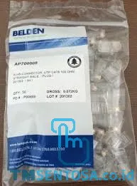 CONNECTOR RJ 45 CAT 6 - 100 PCS