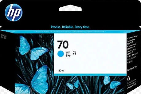 HP 70 130-ml Cyan Ink Cartridge [C9452A]