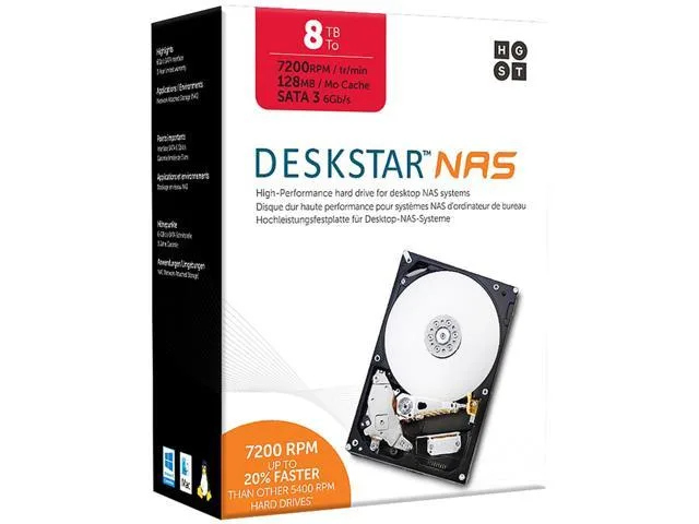 HGST 8TB DESKSTAR NAS