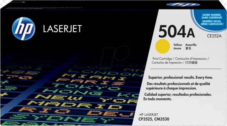 HP Original Toner Cartridge LaserJet 504A Yellow [CE252A]