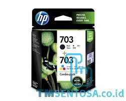 703 Tri-clr/Blk Ink Crtg Combo 2-Pk F6V32AA