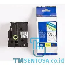 COLOR TAPES 36MM BLACK ON CLEAR [TZE-161]