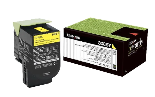 808SY Yellow Standard Yield Toner Cartridge 2K [80C8SY0]