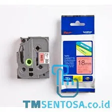 COLOR TAPES 18MM BLACK ON WHITE [TZE-441]