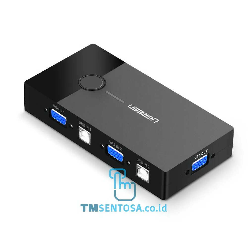 2-Port USB KVM Switch Box ABS Case 30357