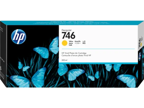 746 300-Ml Yellow Designjet Ink Cartridge [P2V79A]