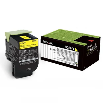 808HY Yellow High Yield Toner Cartridge 3K [80C8HY0]