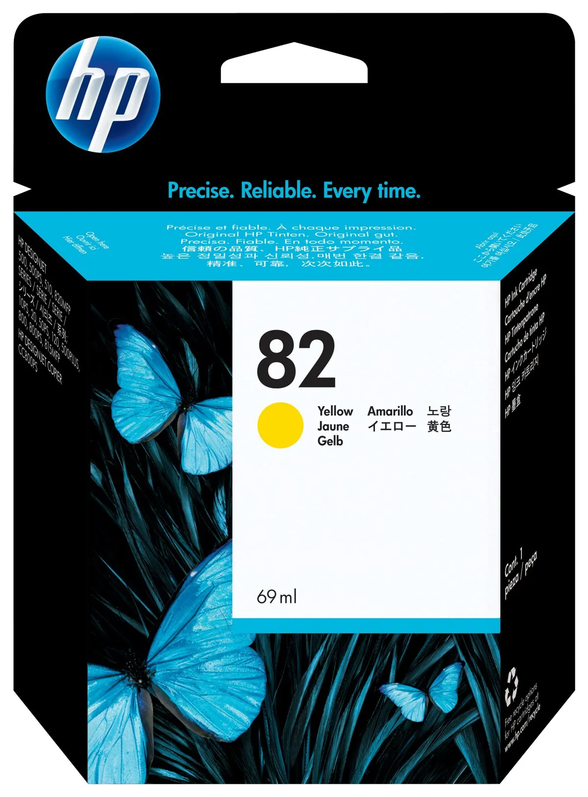 HP 82 Yellow Ink Cartridge [C4913A]