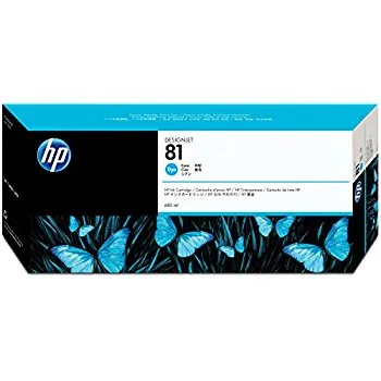 HP 81 Cyan Dye Ink Crtg 680ml [C4931A]