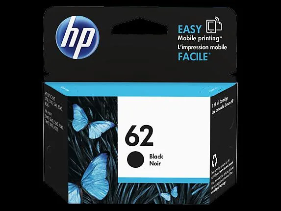 Black ink cartridge HP 62 (C2P04AA)
