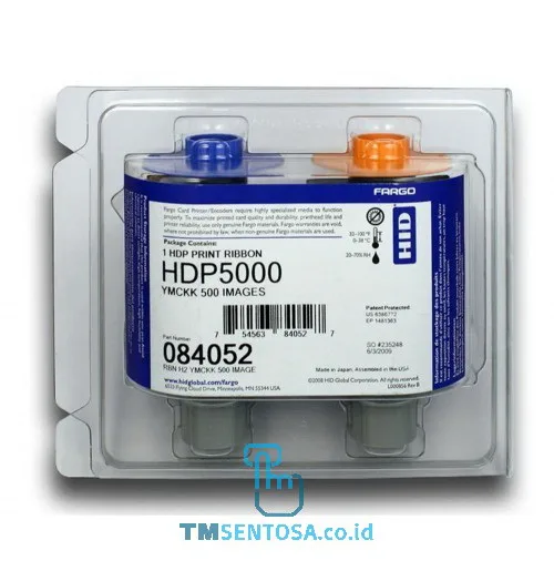 FARGO HDP5000 YMCKK Full Color Ribbon [84052]