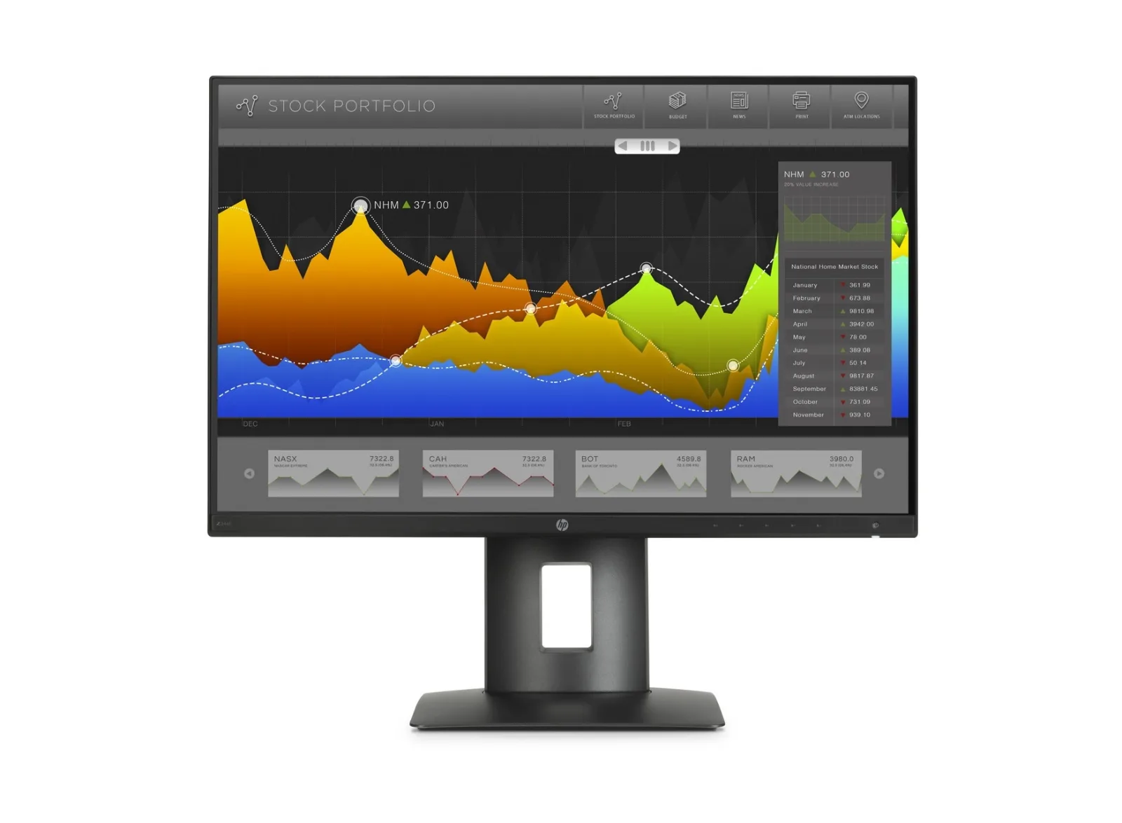 HP Z27n Narrow Bezel Display INDO - K7C09A4#AR6