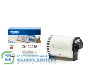 TAPE LABEL CONTINUOUS BLACK ON WHITE  [DK-22246]