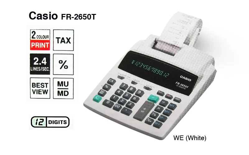 CASIO Kalkulator FR-2650T (Printing Calculator)