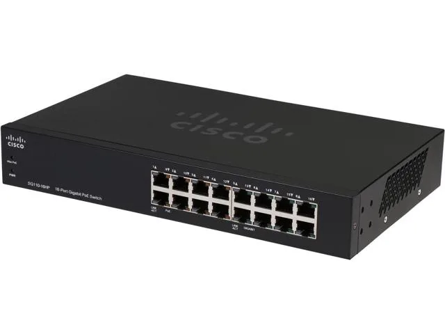 CISCO SG110-16HP 16-Port PoE Gigabit Switch Cisco [SG110-16HP-EU]