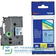 COLOR TAPES 9MM BLACK ON BLUE [TZE-521]