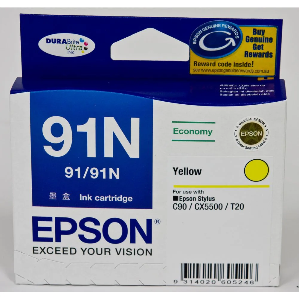 Yellow Ink Cartridge 91N (T1074)