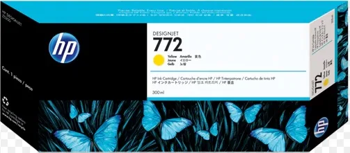 HP 772 300ml Yellow Designjet Ink Cartridge [CN630A]
