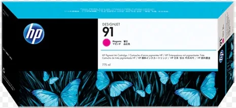 HP 91 Pigment 775-ml Magenta Ink Cartridge [C9468A]