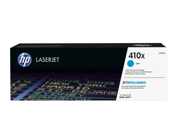 HP 410X High Yield Cyan Original LaserJet Toner Cartridge (CF411X)