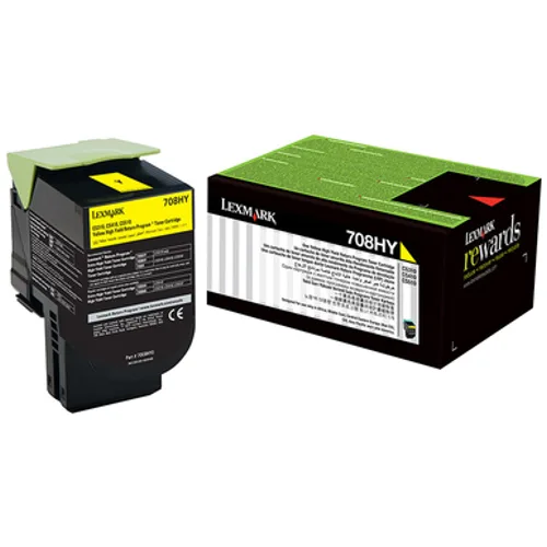 708HY Yellow High Yield Toner Cartridge 3K [70C8HY0]