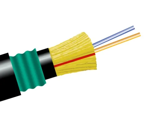 Fiber Optic Cable Double Jacket Armoured Direct Buried OM3 6c