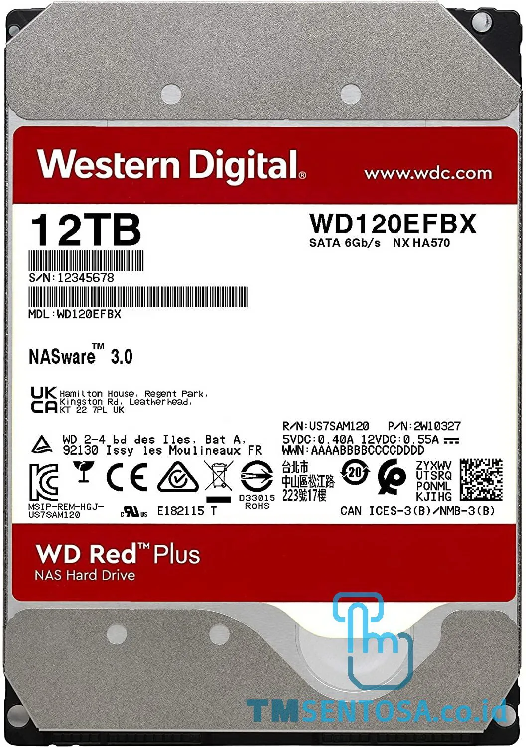 CAVIAR RED 12TB WD120EFBX