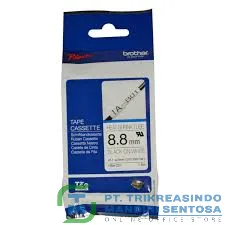 HEAT SHRINK TUBE, BLACK ON WHITE 8.8MM, 1.5M LONG [HSE-221]