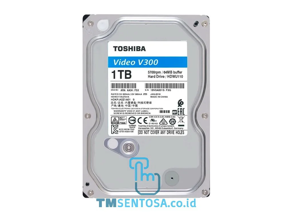 Internal HDD 3.5 Inch V300 1TB [HDWU110UZSVA]